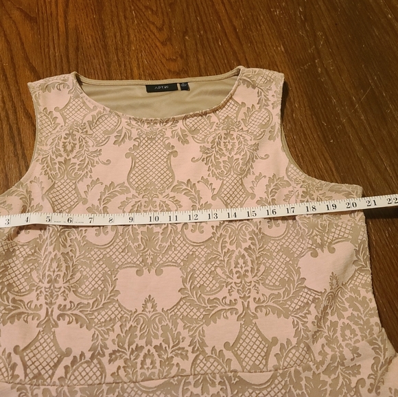 Apt 9 Pink sleeveless blouse with sheer underneath - Picture 6 of 7